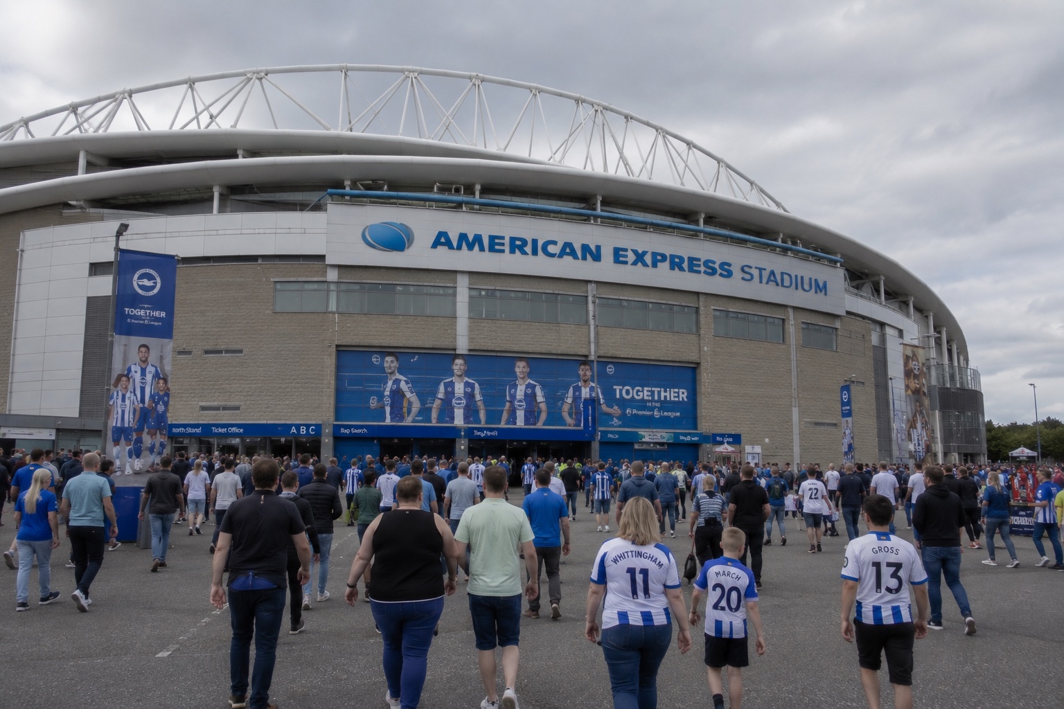 American Express Stadium in Brighton, home of Brighton & Hove Albion.