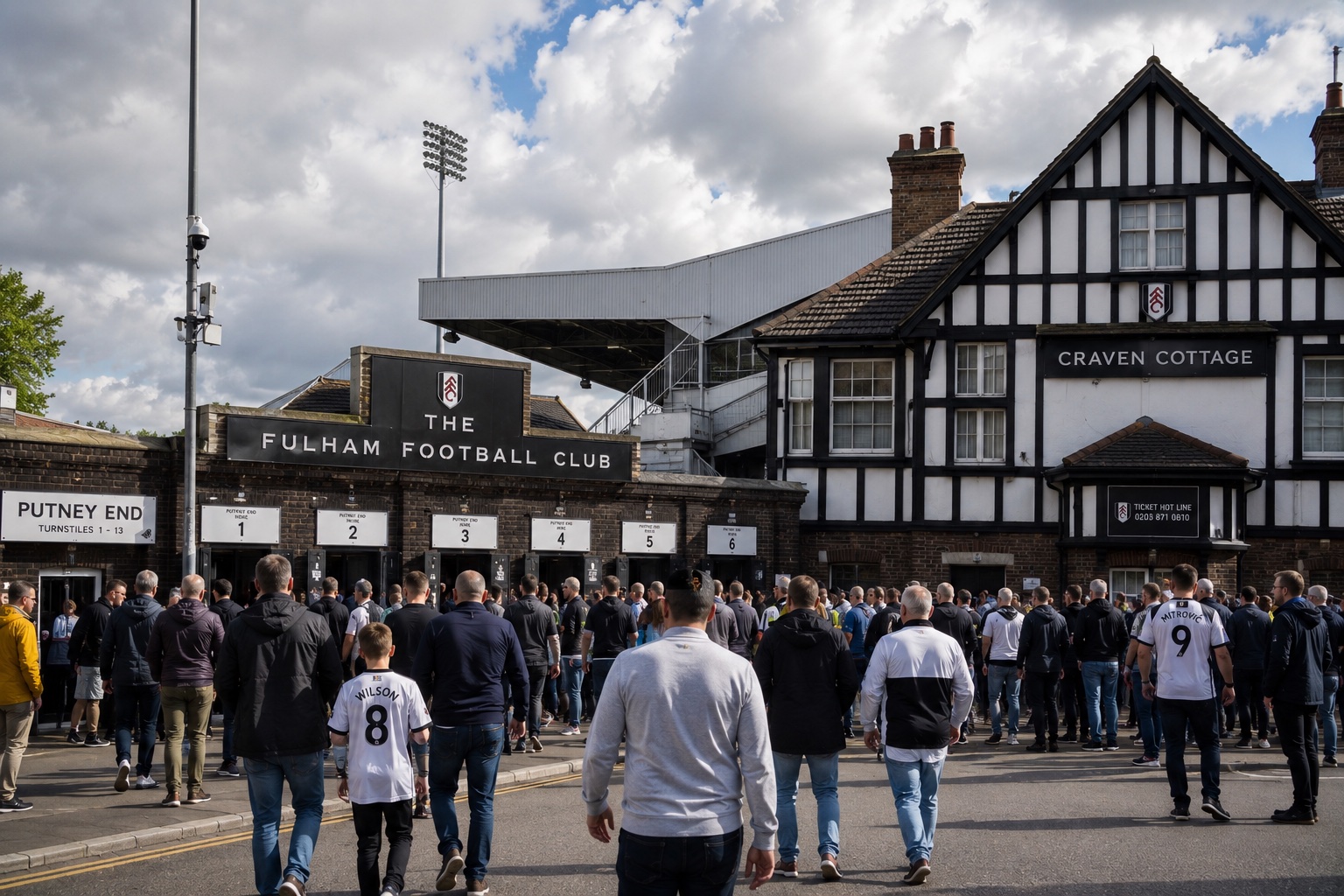 Craven Cottage in London, home of Fulham FC.