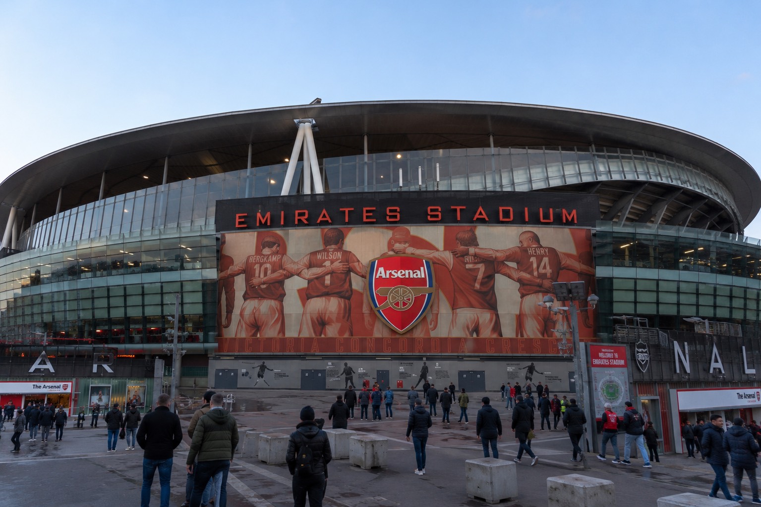 Emirates Stadium in London, home of Arsenal FC.