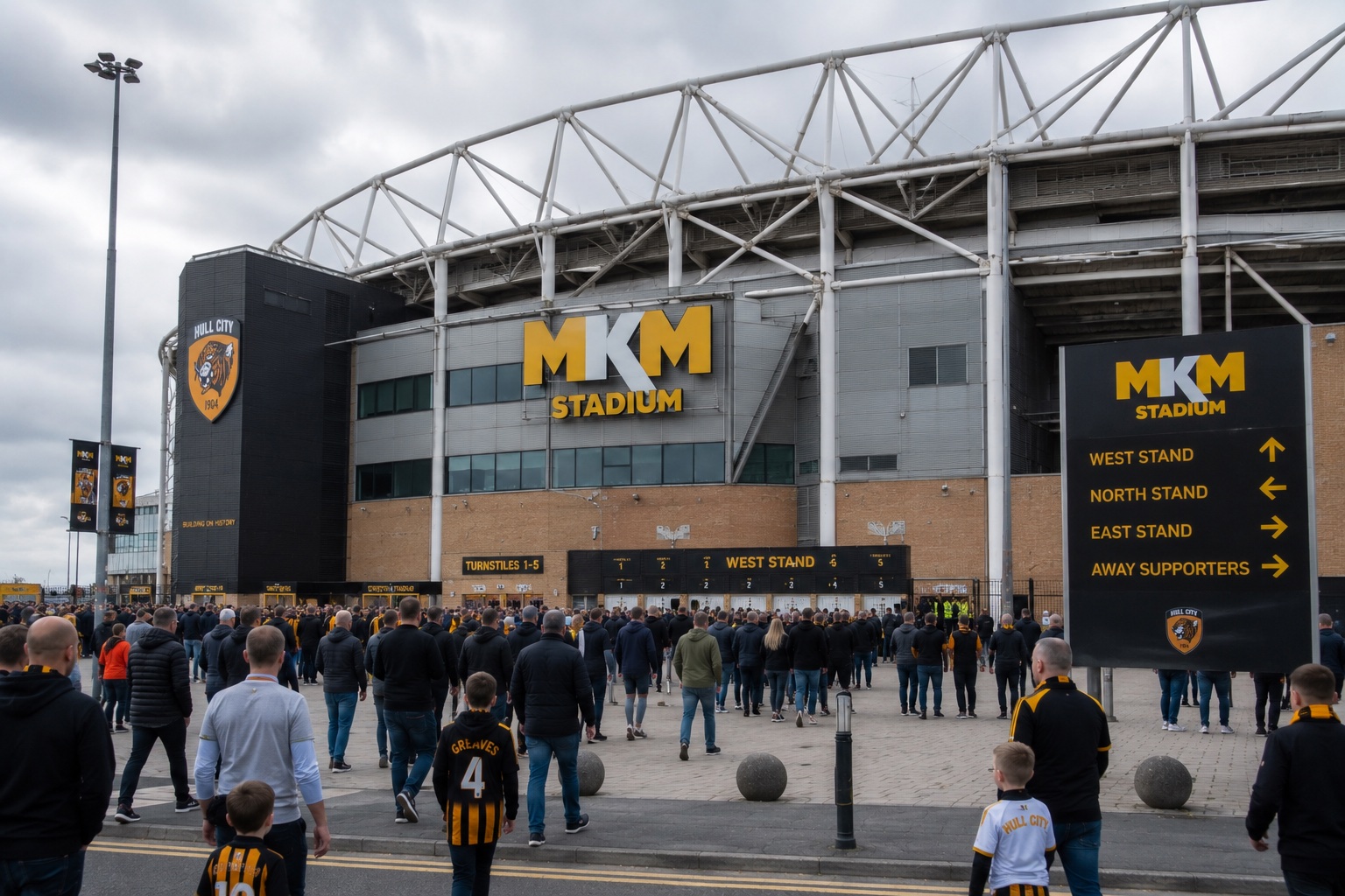 MKM Stadium in Hull, home of Hull City and Hull FC.