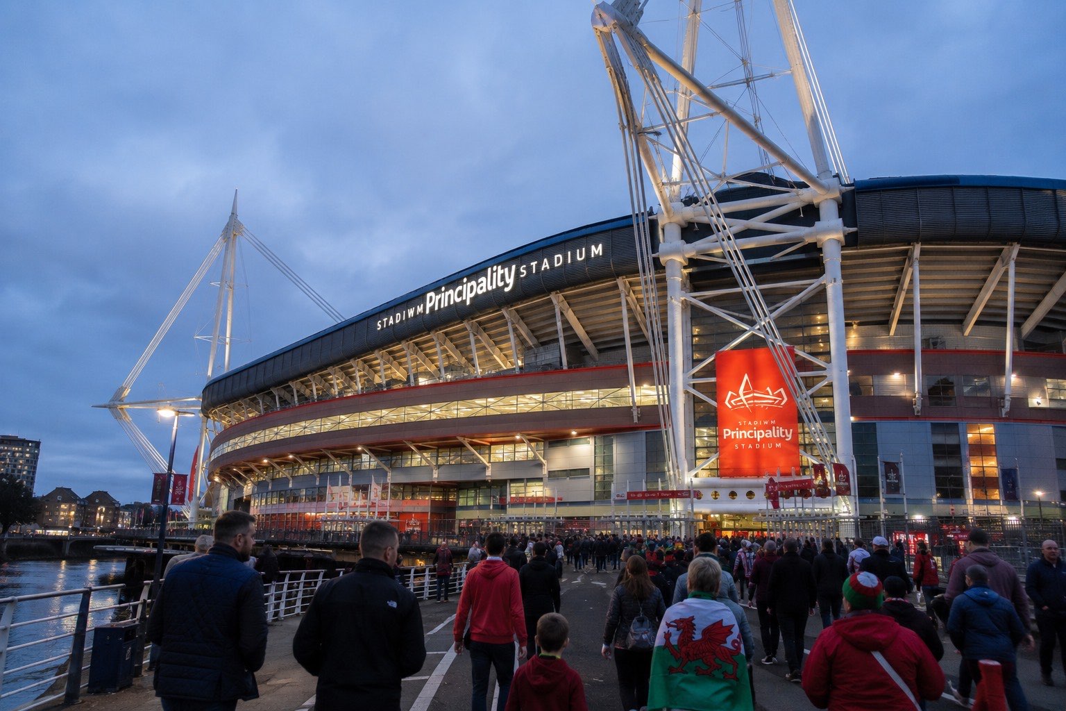 Principality Stadium in Cardiff, home of Welsh rugby.